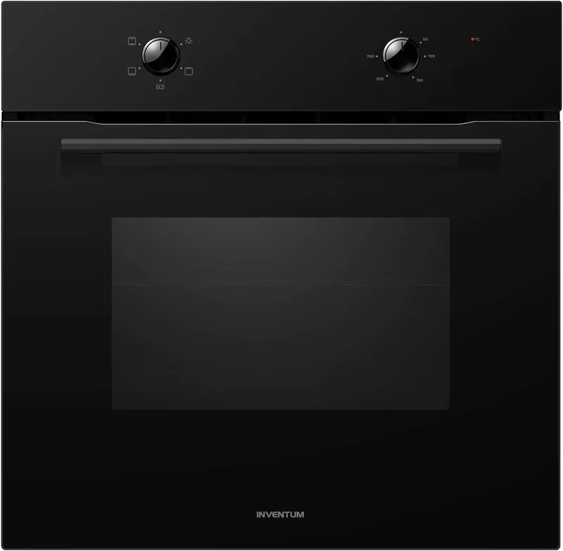 IOC6070GK Inbouwoven - 70L - Conventioneel - 60cm - 50-250°C - 4 standen - Zwart/RVS by Inventum in Black – product photo
