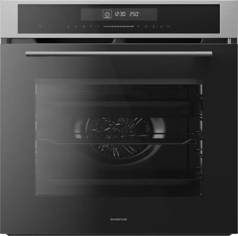 IOM6035RT - Inbouw combi-oven - Multifunctioneel - Grill - 72 liter - 60 cm hoog - Kerntemperatuursensor - Tot 250°C från Inventum i Svart, Rvs – produktbild