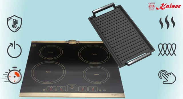inductie - KCT 6195 IEm - incl. grillplaat - inductiekookplaat 60cm - zelfvoorzienend - kookplaat - 4xQickHeat kookzones