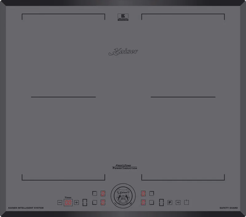 inductiekookplaat KCT 6730 FIG 60 cm inbouwkookplaat by Kaiser in Grey – product photo