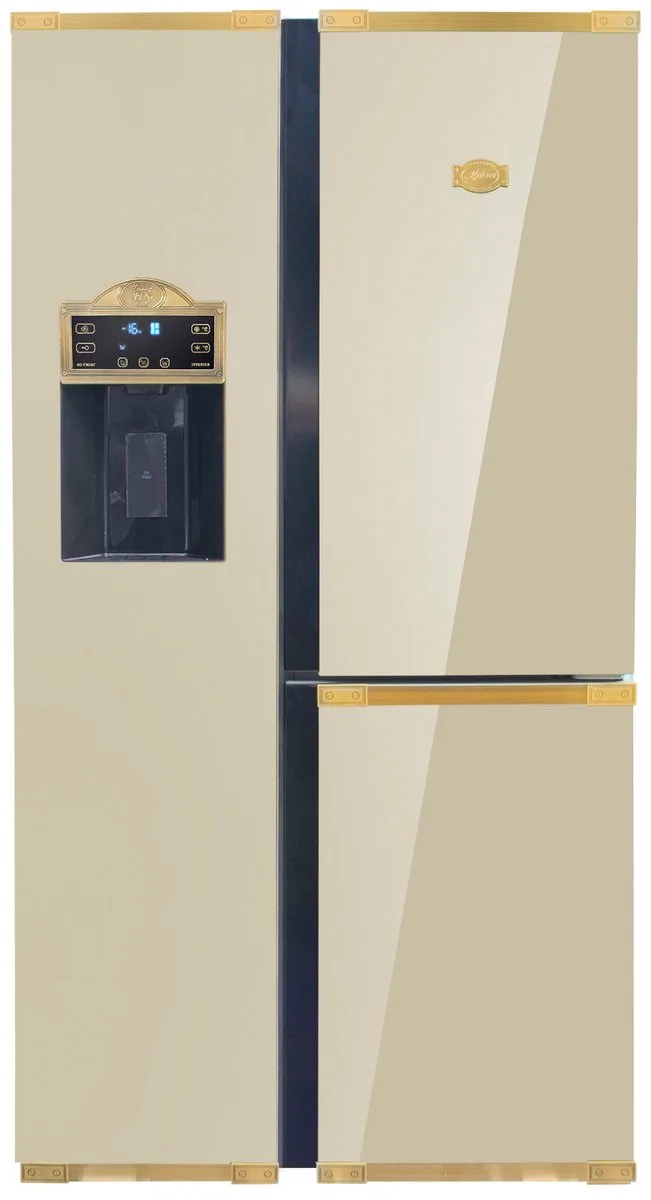 Retro- koelkast- Side-by-side KAISER KS 90300 ElfAD Bio-ivoorkleurige, No Frost 538 L 183 cm by Kaiser in Ivory – product photo