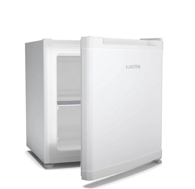 Irene mini-vriezer, 31 liter koel-vriescombinatie met temperatuurregeling van -24°C tot 10°C, energiezuinig, stil (38 dB), voor slaapkamers en kleine ruimtes, compact ontwerp - Vrieskast Diepvrieskast - 4-Sterren - Freezer by Klarstein in White – product photo
