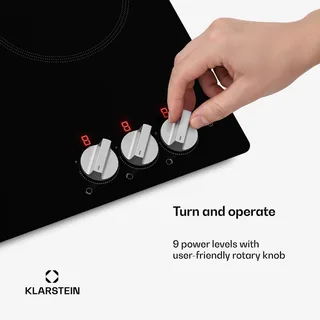 Kochheld inductiekookplaat - elektrische inductiekookplaat met 3 zones, 5700 W boost, draaiknopbediening, restwarmte-indicator, oververhittingsbeveiliging, keramisch glas, 45 cm inbouwkookplaat