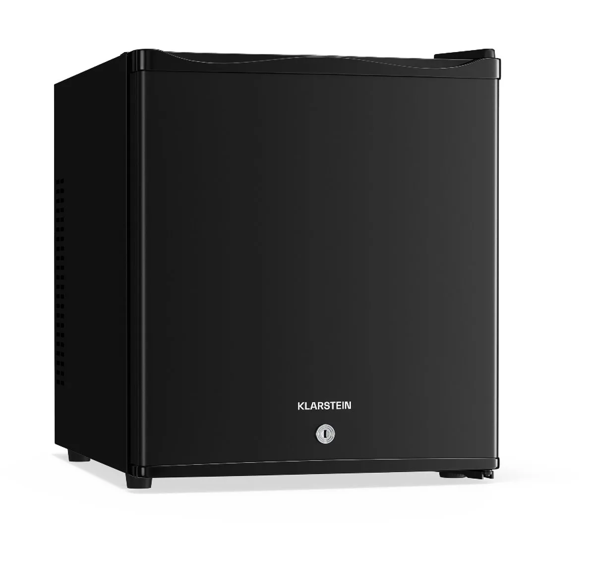 koelkast, mini koelkast met glazen deur, 28L mini-koelkast voor drankjes, snacks & cosmetica, koelkast klein & geruisloos, regelbare schappen, kleine skincare koelkast huidverzorgingsproducten medicijnen de Klarstein en Noir – photo produit