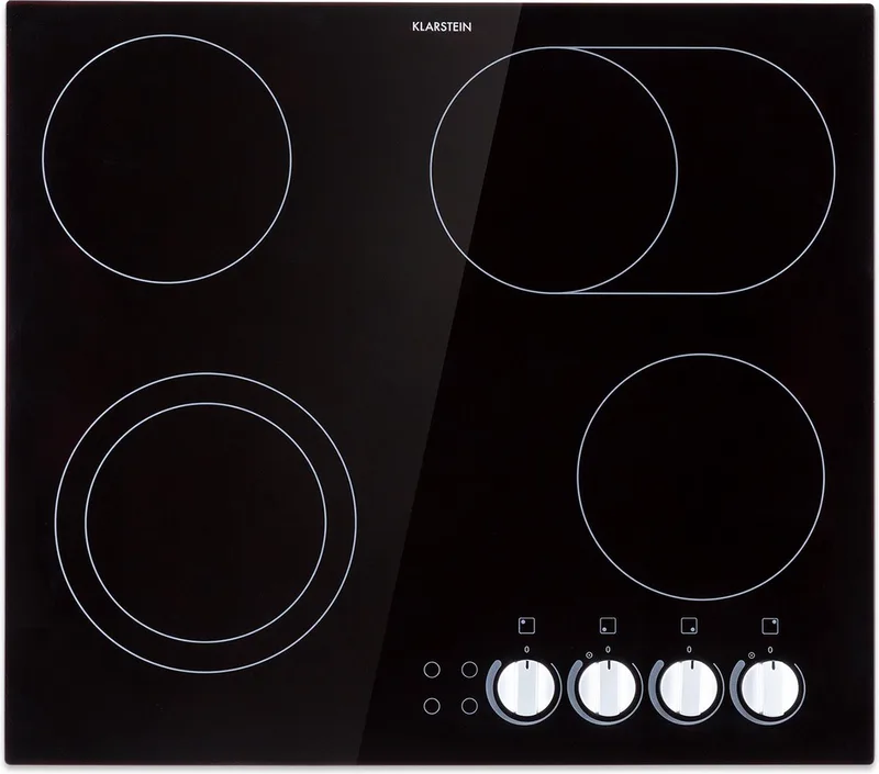 Kookplaat Inbouw 51 cm - Kookplaat Kookveld - voor Keuken Inbouw - Restwarmte-Indicator 4 Kookzones - Cooktop Hob Induction Hob - Touch Kinderslot by Klarstein in Black – product photo