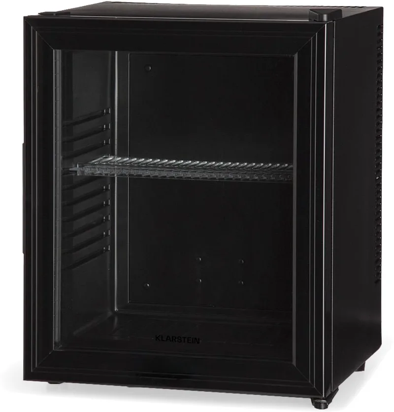 Mini-Koelkast Brooklyn 23 Glazen Deur LED 23L - Minikoelkast Drankkoeler Hotelkoelkast - voor Hotelkamer voor Slaapkamer voor Studentenkamer - Compact - Mini Fridge - Kleine Koelkast - Compact Koelkast de Klarstein en Noir – photo produit