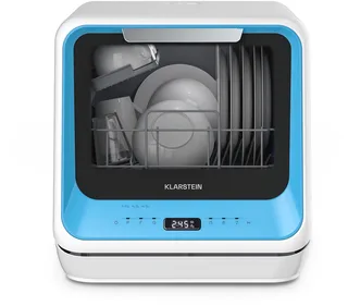 Vaatwasser Amazonia Mini - Compact Aanrechtblad, 6 Programma's, 5L Tank of Directe Aansluiting, Energie-efficiëntieklasse D, Stil 58dB, Digitaal Display, Draagbaar Tafelblad voor Kleine Keukens, - Mini-Vaatwasser - voor Keuken