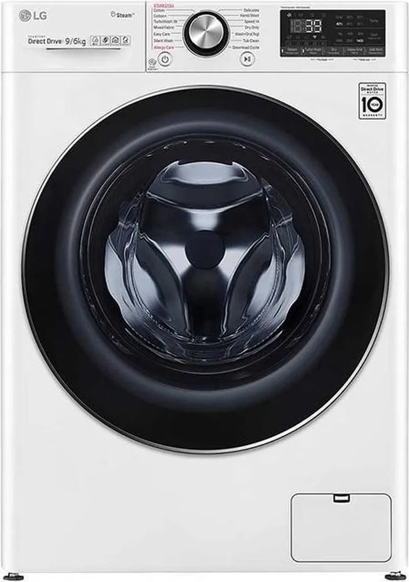 F4DV909H2E - Was-droogcombinatie - Vrijstaand - Voorbelading by LG in White – product photo