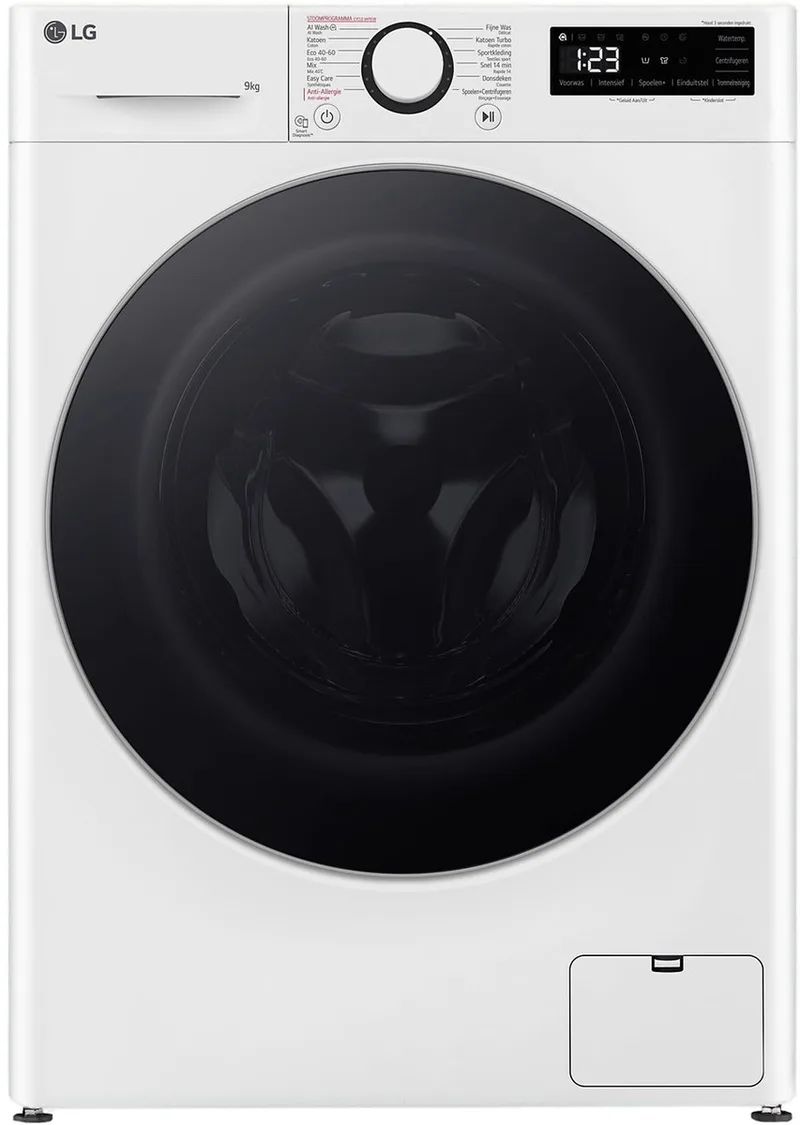 F4WR5009S1W TurboWash - Wasmachine Voorlader - 9 kg - 1400 rpm - 71 dB fra LG i Hvid – produktbillede