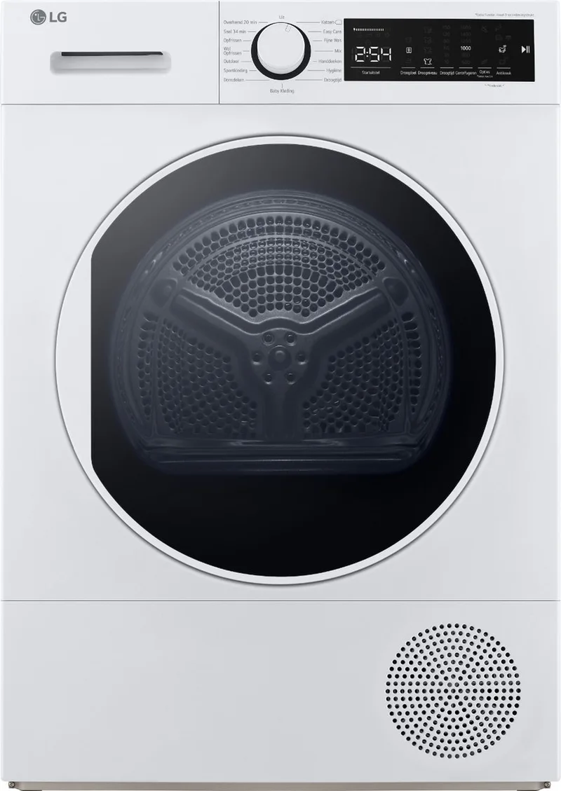 RH80T2AP6RM - Warmtepompdroger - 8 kg van LG in Wit – productfoto