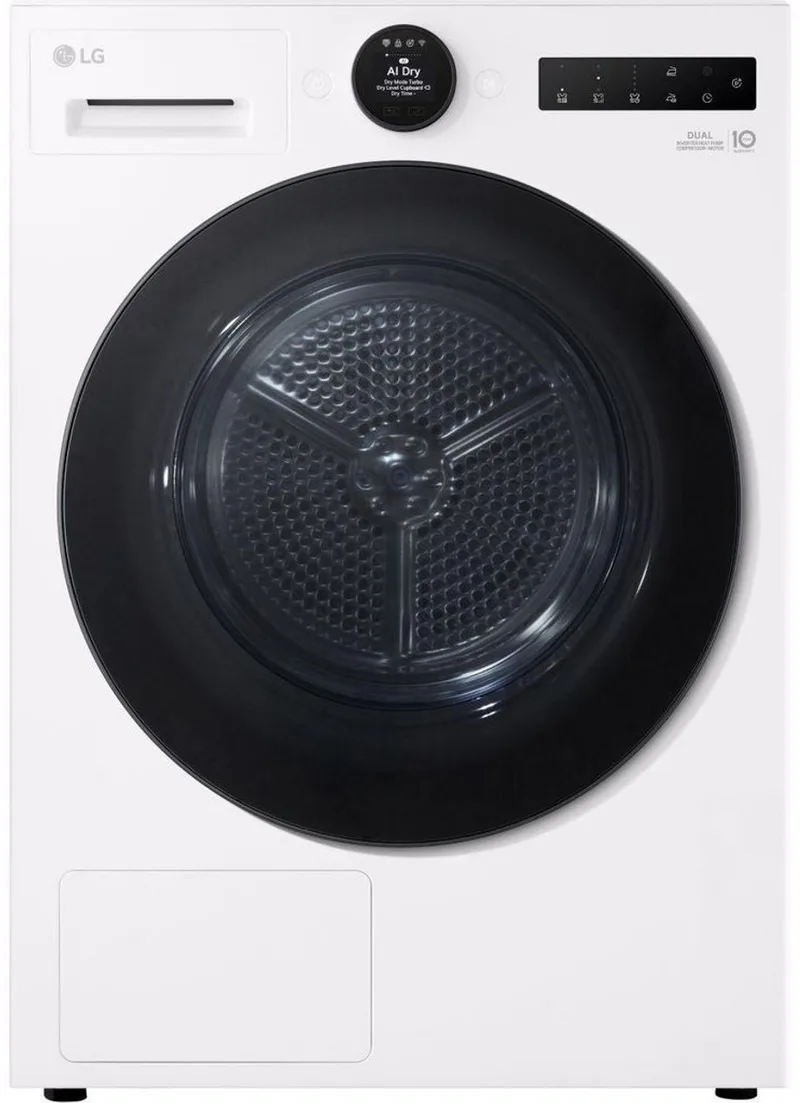RH9X76WH - warmtepompdroger - B label (2025) - 9 kg by LG in White – product photo