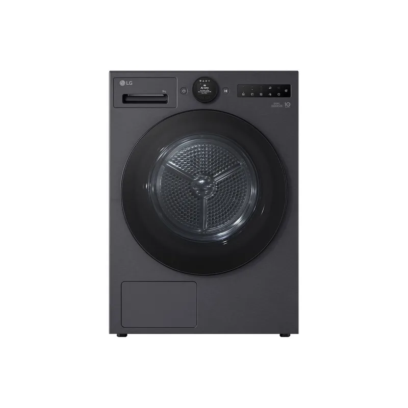 RT90X8YB Warmtepompdroger Zwart van LG – productfoto