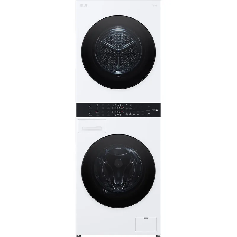 WT1210WWF Frontlader-Waschtrockner, 12 kg Waschen / 10 kg Trocknen, Dual Inverter Wärmepumpe, AI DD, TurboWash 360°, Dampffunktion, Wi-Fi ThinQ App, Weiß fra LG – produktbillede