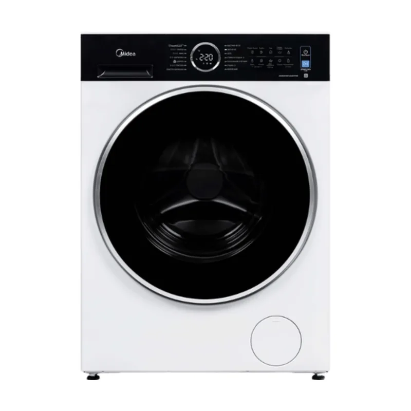 MF205D80WB/W-NL Was-droogcombinatie 8/6 kg, 1400 tpm, WiFi, Stoomfunctie, Health Guard, Wit fra Midea – produktbillede
