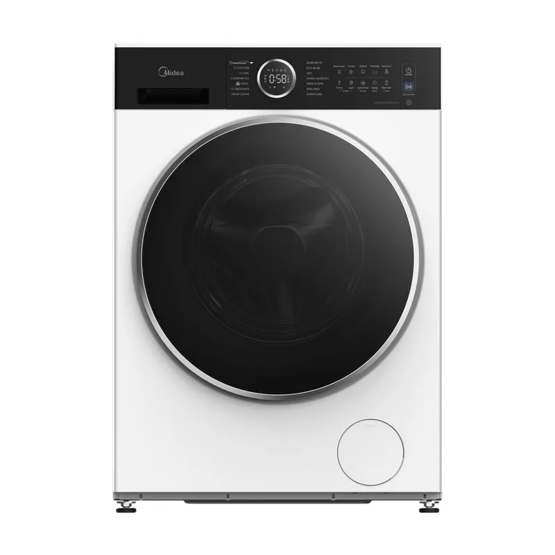 MF205W80WBA30/W-NL Wasmachine 8 kg, 1400 tpm, A-30%, WiFi, Stoomfunctie, PowerMix, Health Guard, Wit de Midea – photo produit