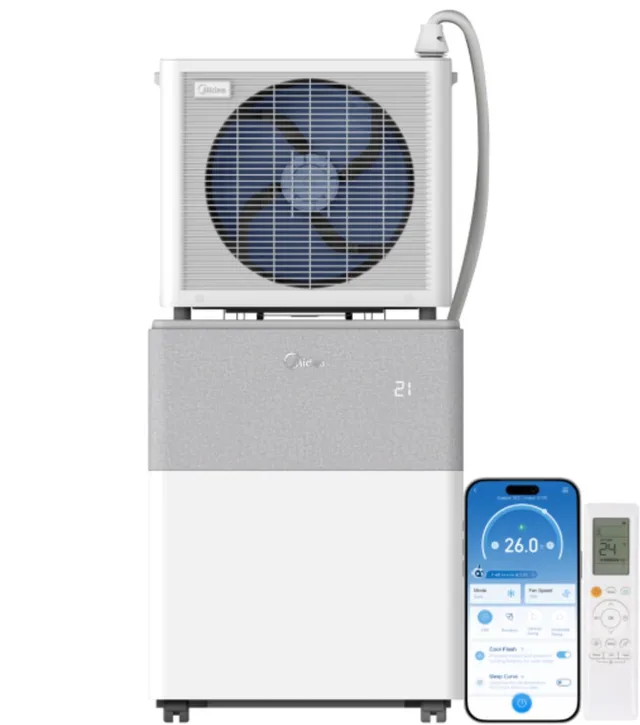 PortaSplit Mobiele Split Airco - 12.000 BTU - Koelen & Verwarmen - Met Wifi