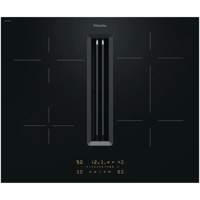 KMDA 5649 FL BNI Inductie kookplaat met afzuiging Zwart van Miele – productfoto