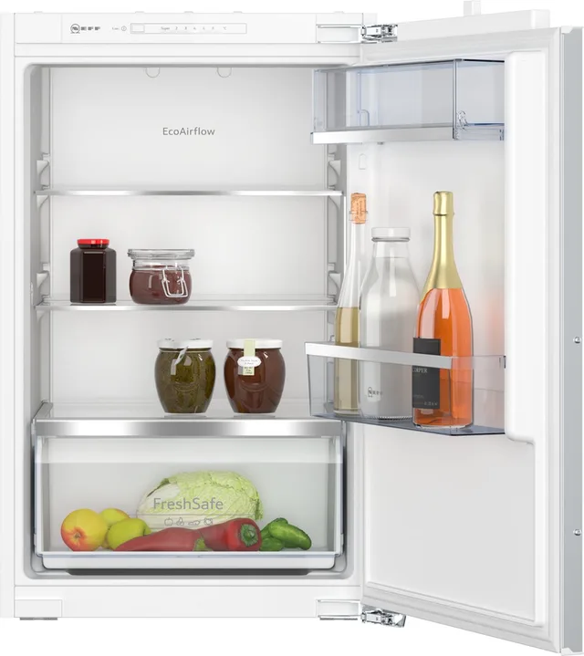 KI1212FE0 Inbouw Koelkast met Vriesvak 88 cm – 136 Liter – deur-op-deur – Energieklasse E