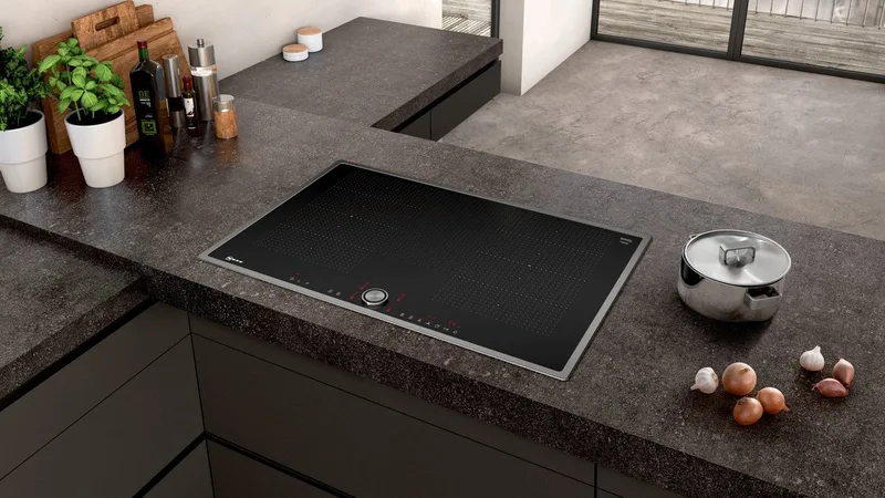 T68BT6QN2 kookplaat Ingebouwd 80 cm Inductiekookplaat zones 4 zone(s) van Neff in Zwart – productfoto