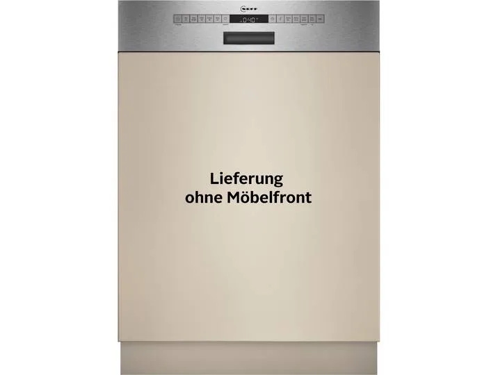 teilintegrierbarer Geschirrspüler S145HTS06E , Energieeffizienz: C (A-G), beige (nicht zutreffend), B:59,8cm H:81,5cm T:57,3cm, Geschirrspüler, Flex 1 Korbsystem - klappbare Elemente im Unterkorb van Neff – productfoto