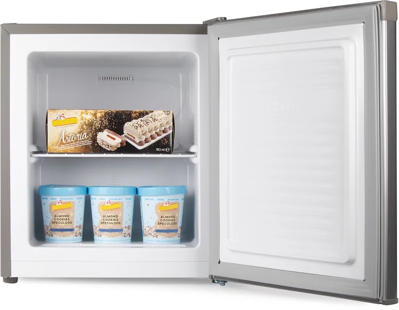 PR116DV Mini Vriezer - Kleine Diepvries - Vrijstaand - 33L - E van PRIMO in Zilver – productfoto