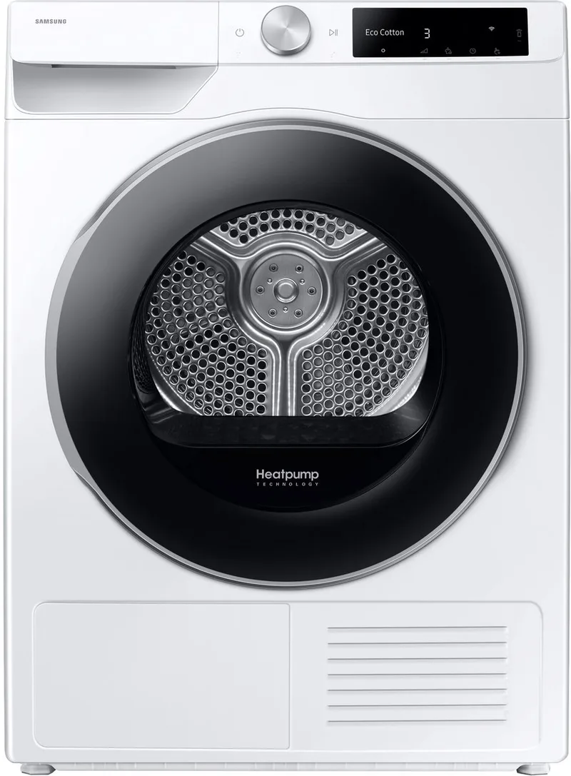 AI Dry DV90DG6845LEU3 6000 serie - Wasdroger - AI energy mode - Energielabel A - 9 kg - 5 jaar garantie in Nederland från Samsung i Vit – produktbild