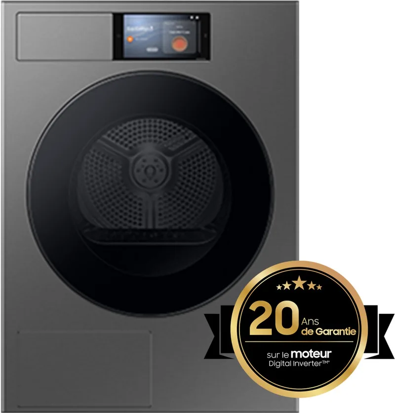 Bespoke AI™ Droger 9000-serie DV90F09F4SU3 från Samsung i Dark silver – produktbild