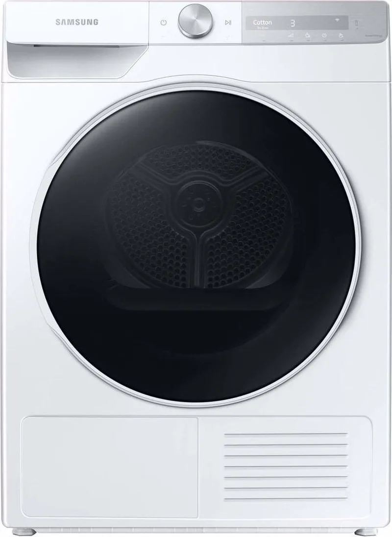 DV80T7220WH - 7000 serie - Warmtepompdroger van Samsung in Wit – productfoto