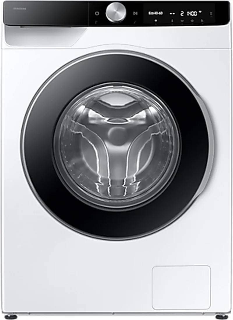 Samsung 6000 serie - Wasmachine WW11DG6B85LK - A klasse - Autodose - Stoom - AI Wash - AI Ecobubble - Spacemax von Samsung in Weiß – Produktfoto