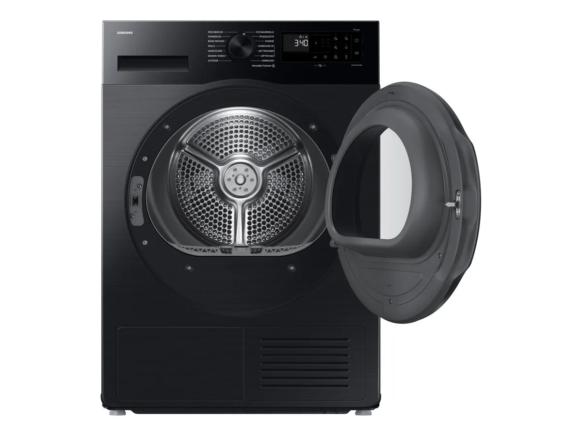Wärmepumpentrockner »DV9EDG52A0ABEG«, 9 kg in Schwarz mit LED-Display von Samsung – Produktfoto