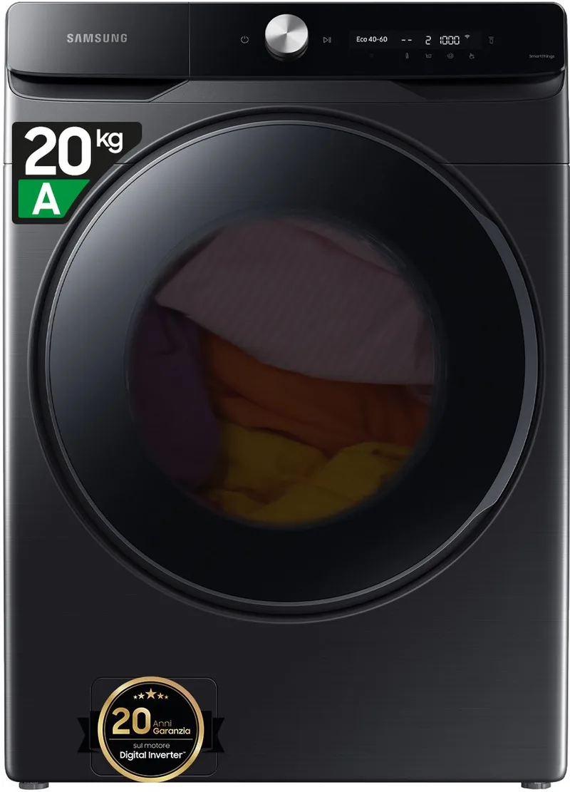 WF20DG8650BV wasmachine Voorlader 20 kg 1000 RPM by Samsung in Black – product photo
