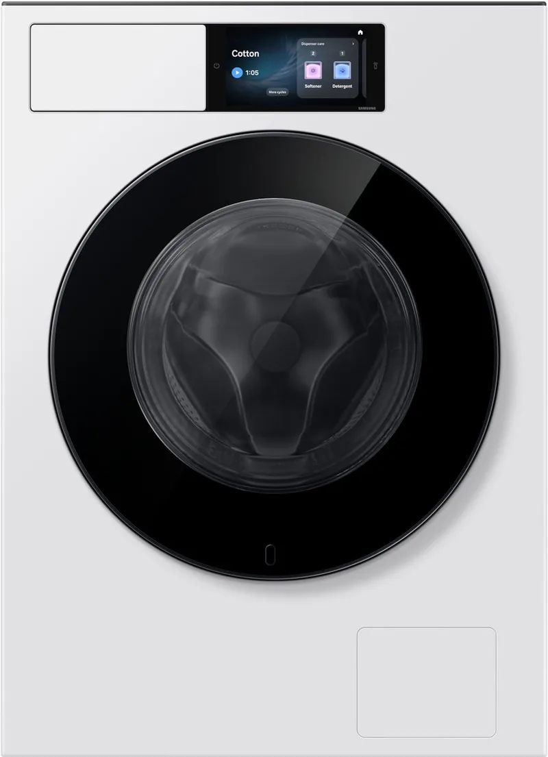 WF90H09C4WT2 - Wasmachine - AI wash - Auto dispense - 7"LCD-display - 5 jaar garantie in Nederland de Samsung en Neat White – photo produit