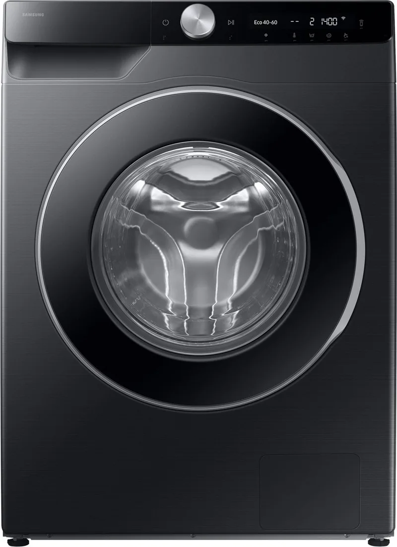 WW90DG6U85LB - Wasmachine - A-label - 9 Kg - Ai Eco bubble - Stoom - Super Speed - SpaceMax fra Samsung i Sort – produktbillede