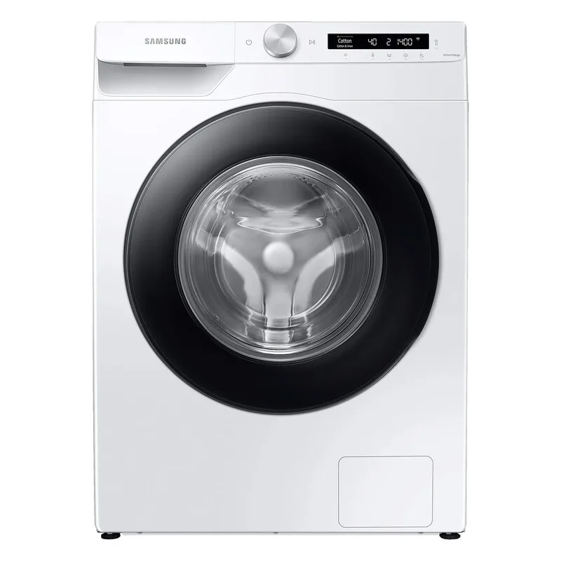 WW90T504AAWCS2 Waschmaschine, EcoBubble AI Wash, KI-Steuerung, SmartThings-App, Energieeffizienzklasse A, Weiß von Samsung – Produktfoto