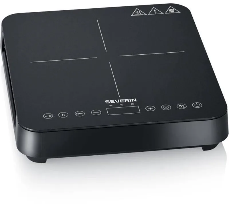 Draagbare kookplaat - KP9190 - 1 brander - 10 vermogensniveaus - 2000W by Severin in Black – product photo