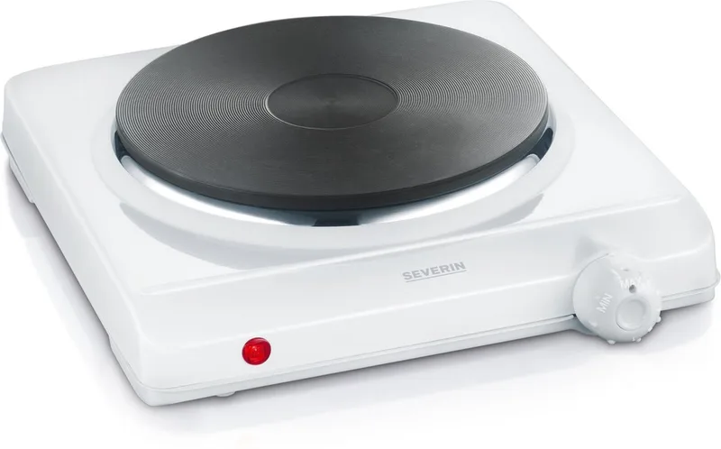 KP1091 - Kookplaat - elektrisch - 1-pits - 1500W by Severin in White – product photo