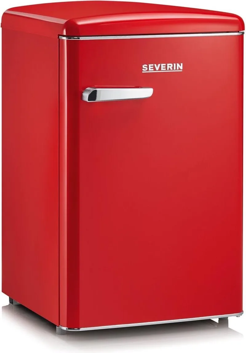RKS 8830 Tafelmodel Retro koelkast van Severin in Rood – productfoto
