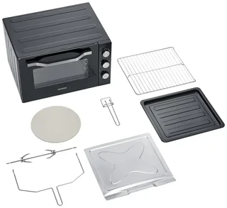 TO 2073 - Vrijstaande hete lucht Oven - Zwart de Severin en Zwart- Silver – photo produit 3 sur 3