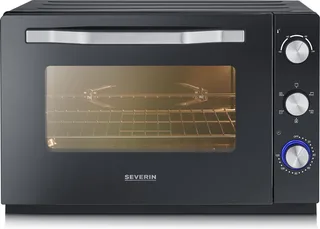 TO 2073 - Vrijstaande hete lucht Oven - Zwart de Severin en Zwart- Silver – photo produit 1 sur 3