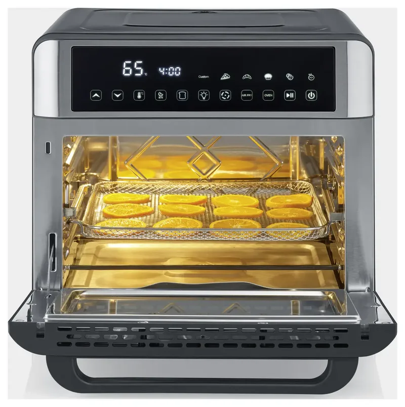 TO 9579 - Bak- en Braadoven - 25 Liter - 12-in-1 combinatie van Oven en Airfryer programma's - Zwart/Zilver de Severin en Zilverzwart – photo produit 2 sur 2