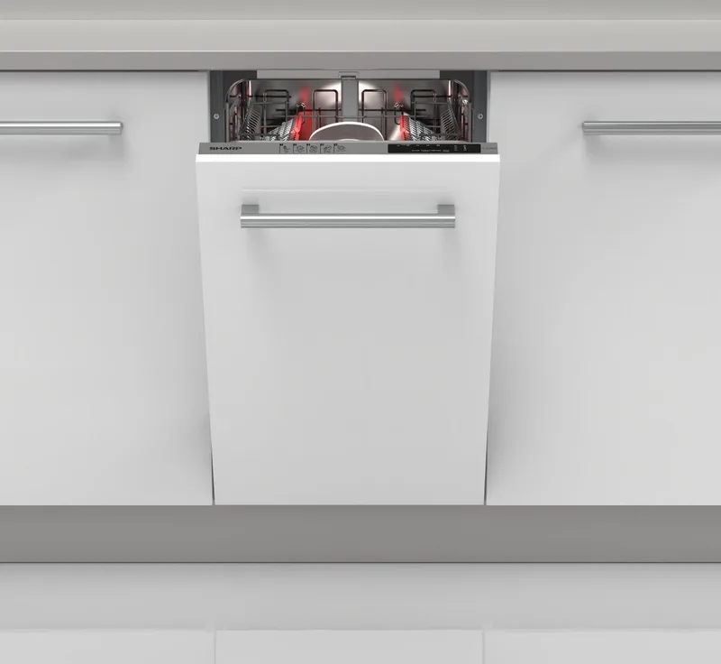 QWNS14I49EXEU - Volledig integreerbare vaatwasser by Sharp in White – product photo
