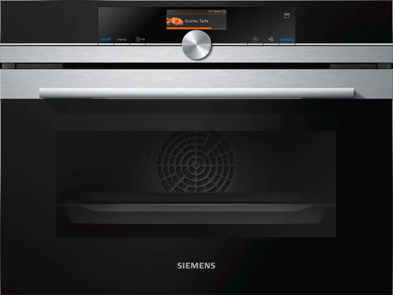 CS636GBS2 - iQ700 - Inbouwoven met stoom von Siemens in Schwarz, Roestvrijstaal – Produktfoto