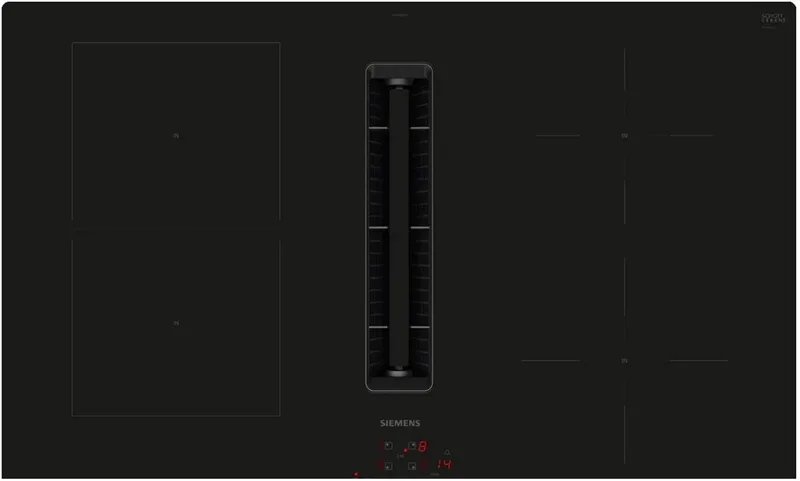 ED811BS16E - Inductiekookplaat met geïntegreerde afzuiging - 80cm de Siemens en Noir – photo produit