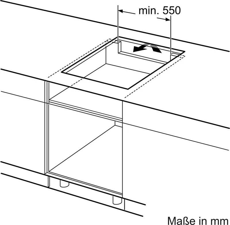 EH645BFB6E inductie kookplaat | Bridge | 60 cm van Siemens in Zwart, Roestvrijstaal – productfoto