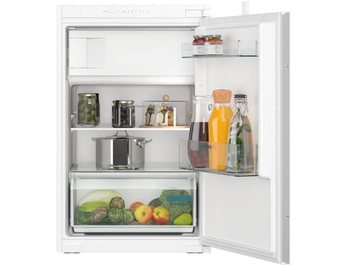 Einbaukühlschrank iQ100 KI22LNSE0, 87,4 cm hoch, 54,1 cm breit, Einfache Temperatureinstellung dank elektronischer Temperaturregelung by Siemens – product photo