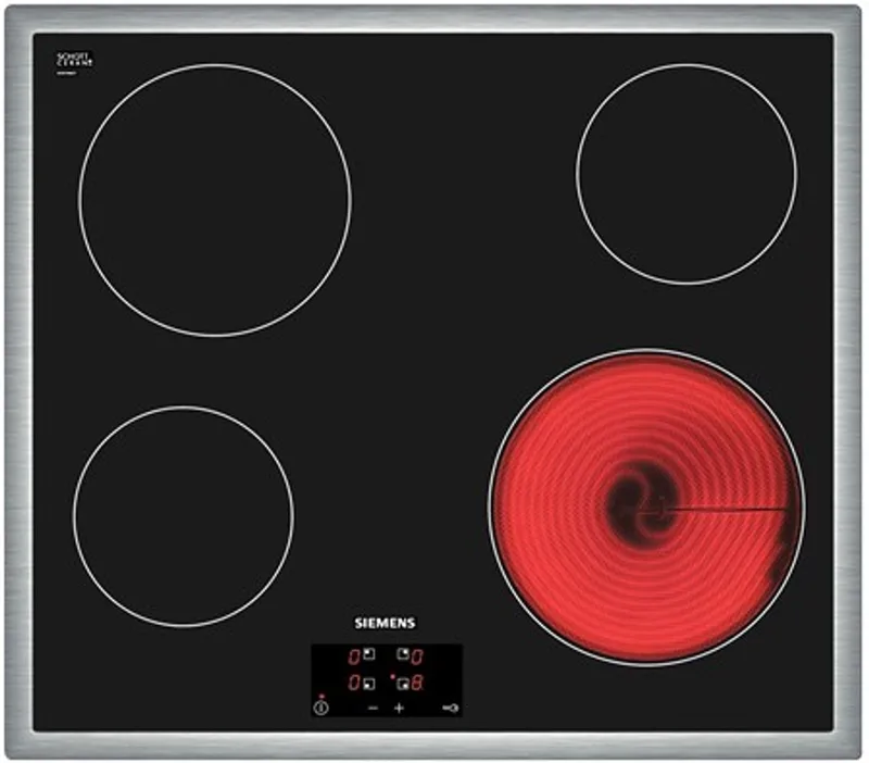 ET645HE17 kookplaat Ingebouwd Keramisch 4 zone(s) by Siemens in Black – product photo