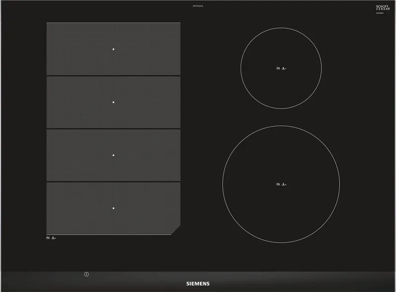 EX775LEC1E Inbouw kookplaat - Inductie - flexInduction by Siemens in Black – product photo
