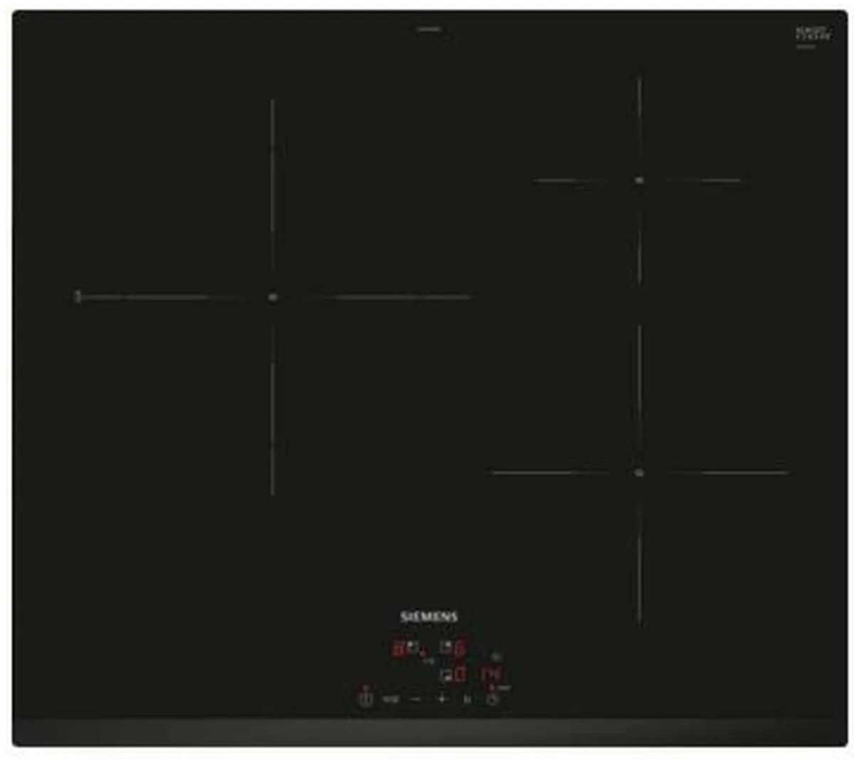 inductie kookplaat 60cm 3 branders 7400w de Siemens en Noir – photo produit