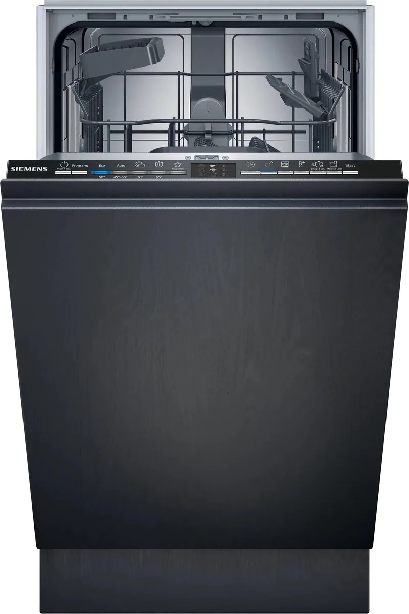 iQ100 SR61HX17KE vaatwasser Volledig ingebouwd 10 couverts de Siemens en Noir – photo produit