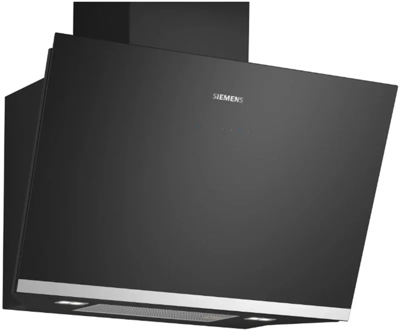 LC81KAN60 Schuine afzuigkap Zwart fra Siemens i Sort, Stainless steel – produktbillede